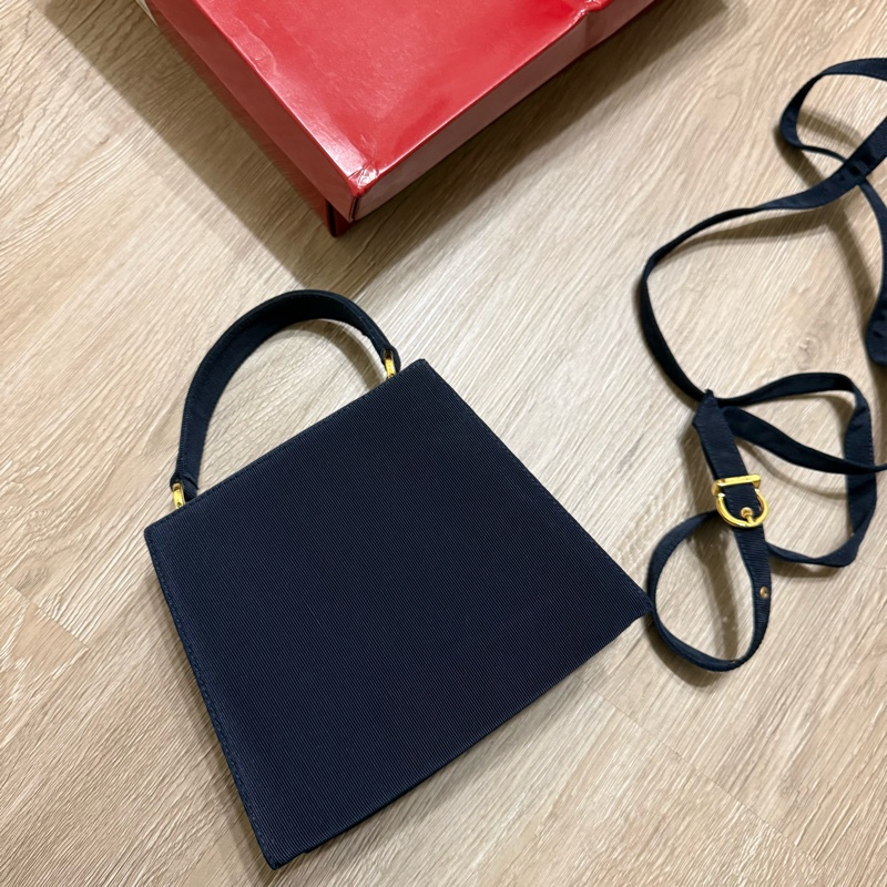 瑞奇二手精品 Ferrgamo 小包 側背 方包 手提 美品-3