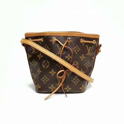 LOUIS VUITTON NOÉ水桶包Nano13老花PVC金扣2017肩背包