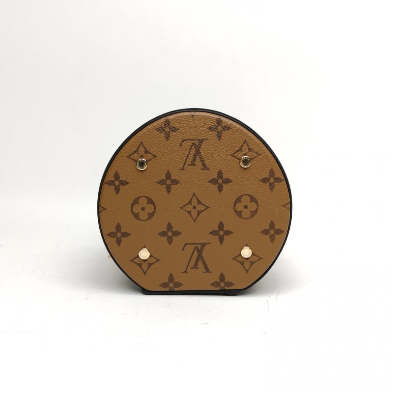 LOUIS VUITTON CANNES圓桶包拼色PVC2018老花肩背包-4