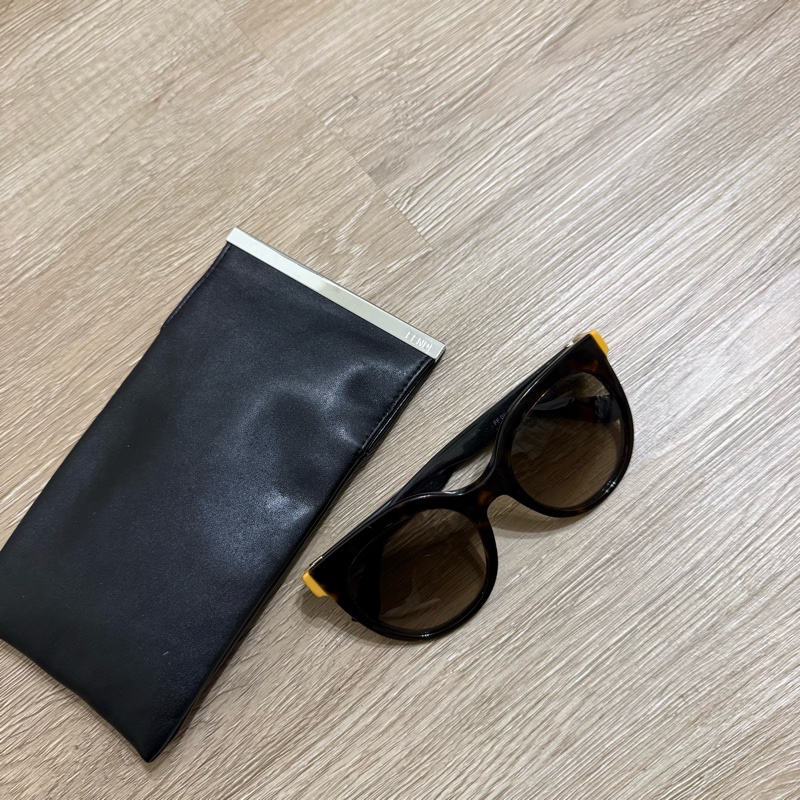 瑞奇二手精品 Fendi 墨鏡 logo 太陽眼鏡-0