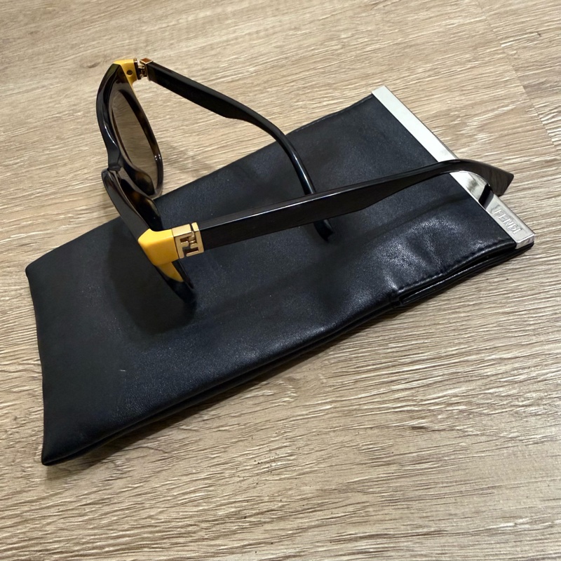 瑞奇二手精品 Fendi 墨鏡 logo 太陽眼鏡-2