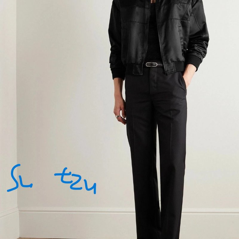 [全新][附收據] ysl teddy 外套 satin 絲 飛行 夾克 saint laurent 胸口logo刺繡-8