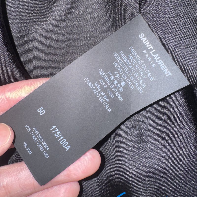 [全新][附收據] ysl teddy 外套 satin 絲 飛行 夾克 saint laurent 胸口logo刺繡-12