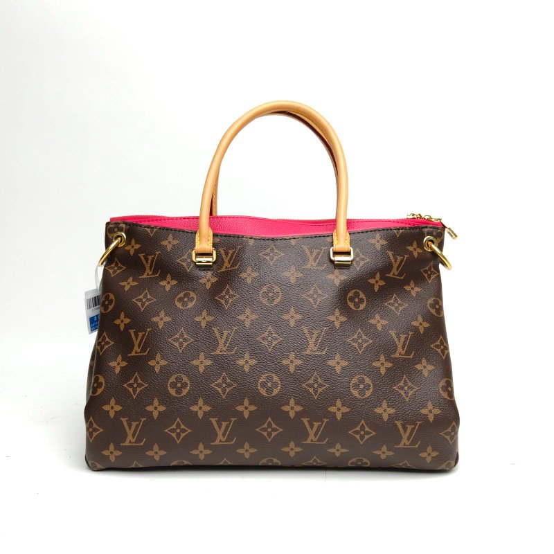 LOUIS VUITTON Pallas傳奇大號老花PVC金扣2014肩背包-2