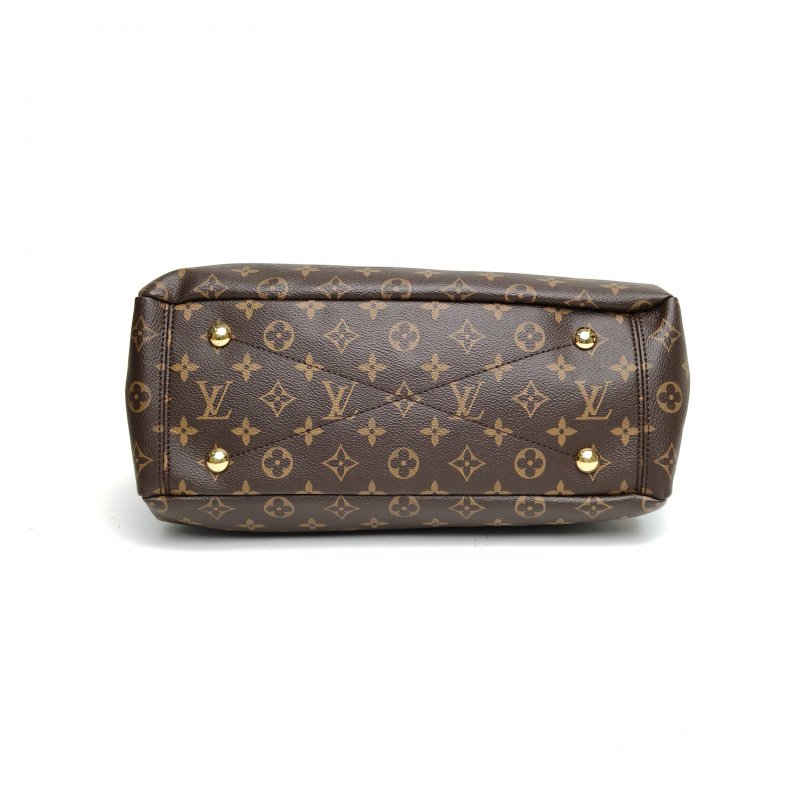 LOUIS VUITTON Pallas傳奇大號老花PVC金扣2014肩背包-4