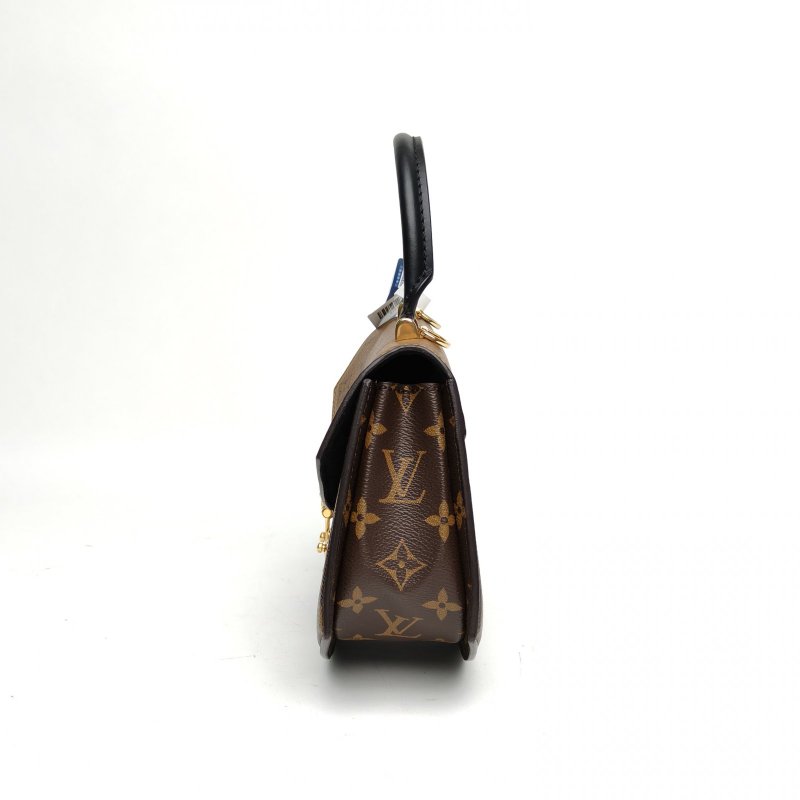 LOUIS VUITTON Tilsitt扇形扇子包拼色PVC金扣晶片老花肩背包-1