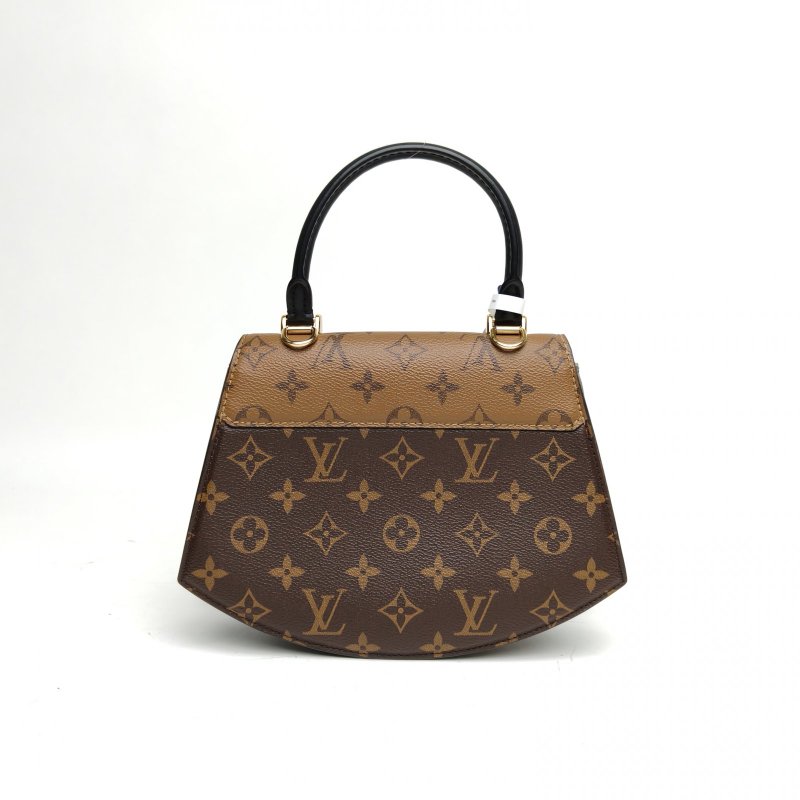 LOUIS VUITTON Tilsitt扇形扇子包拼色PVC金扣晶片老花肩背包-2