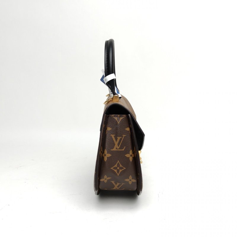 LOUIS VUITTON Tilsitt扇形扇子包拼色PVC金扣晶片老花肩背包-3