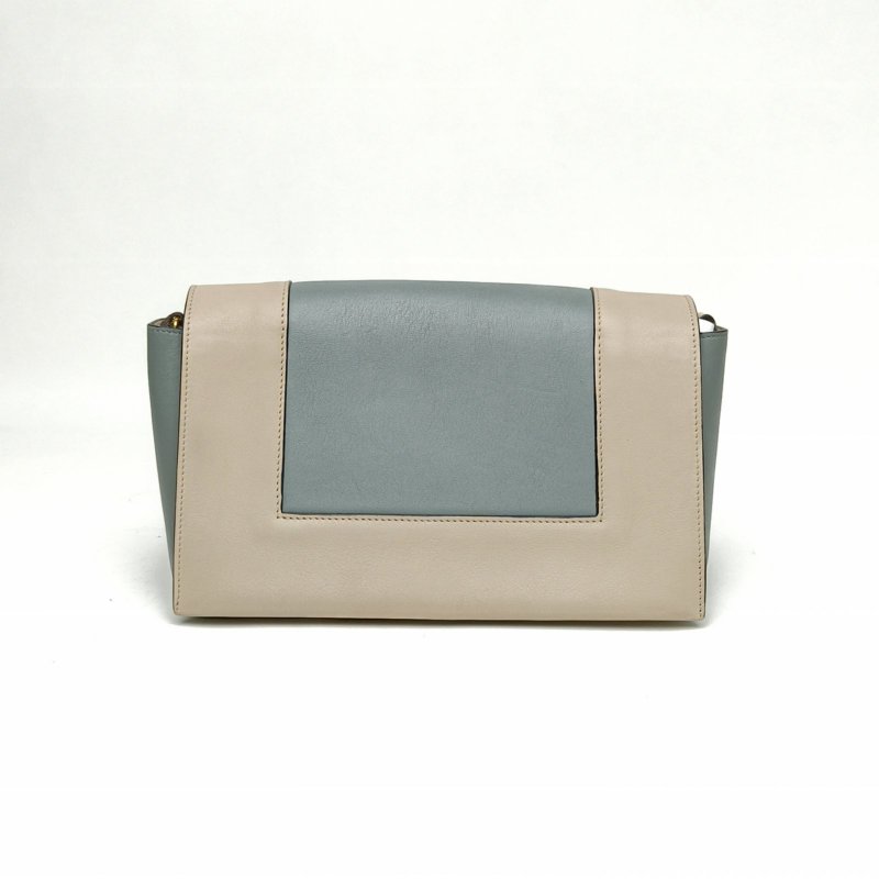 CELINE Frame小方包中號拼色牛皮金扣肩背包-2