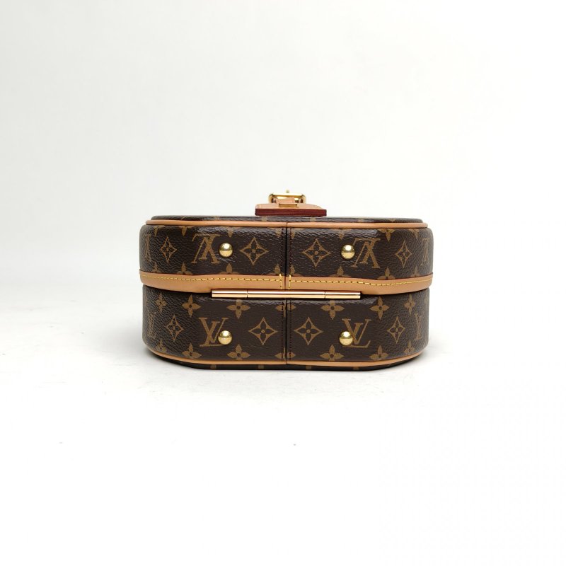 LOUIS VUITTON PETITEBOITECHAPEAU硬圓餅中號老花PVC肩背包-4