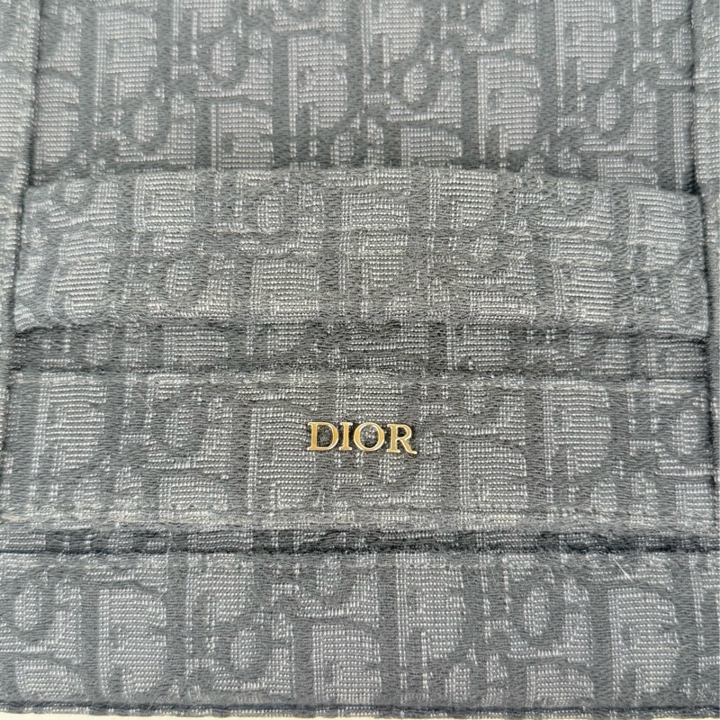 Dior 郵差包 黑色 緹花帆布 肩背包-6
