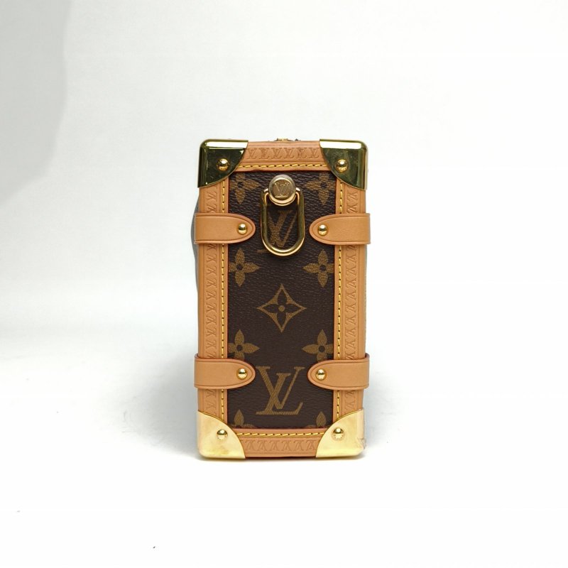 LOUIS VUITTON SideTrunk軟盒子包大號老花PVC晶片肩背包-1
