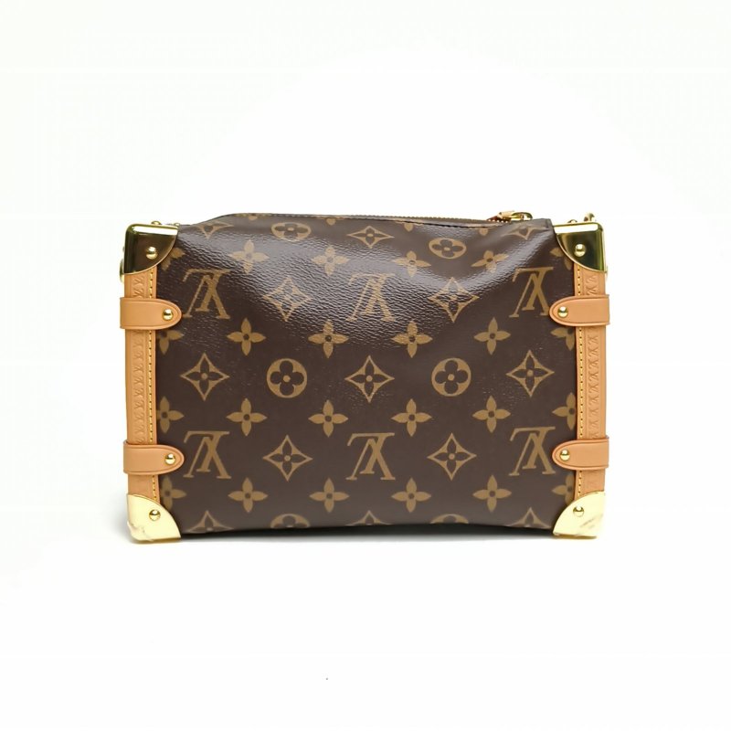 LOUIS VUITTON SideTrunk軟盒子包大號老花PVC晶片肩背包-2