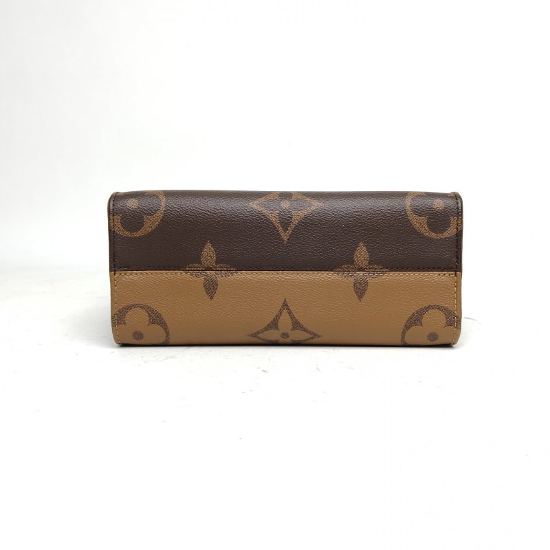 LOUIS VUITTON Onthego小號二合一寬肩帶老花PVC金扣晶片肩背包-4