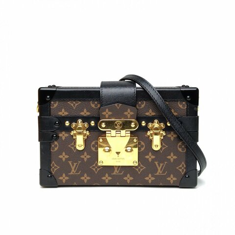 LOUIS VUITTON PETITEMALLE月光寶盒老花PVC金扣2016肩背包