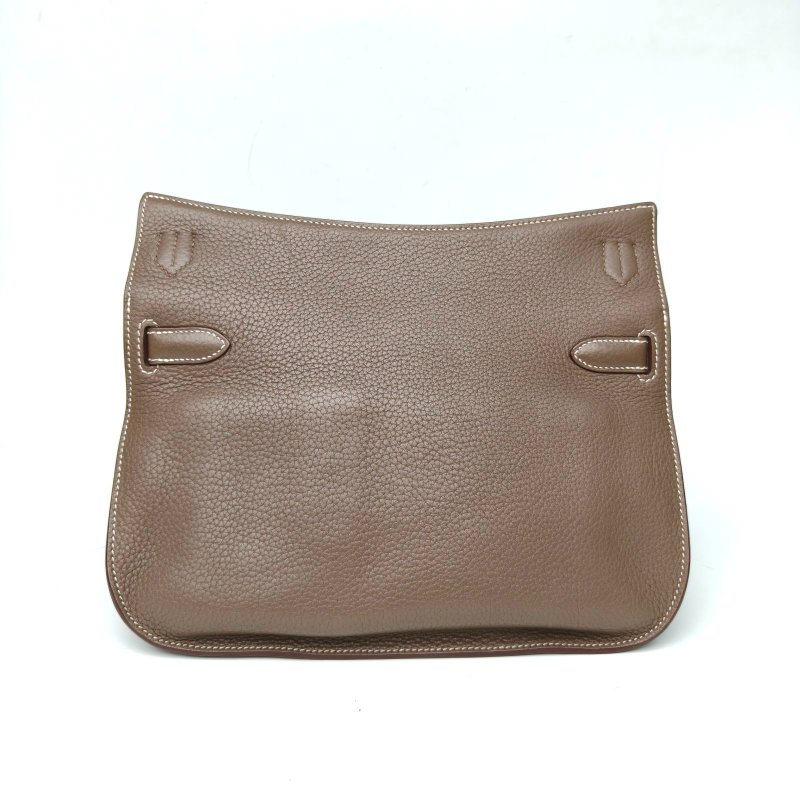 HERMES 吉普賽Jypsiere28大象灰TC皮框R銀扣肩背包-2