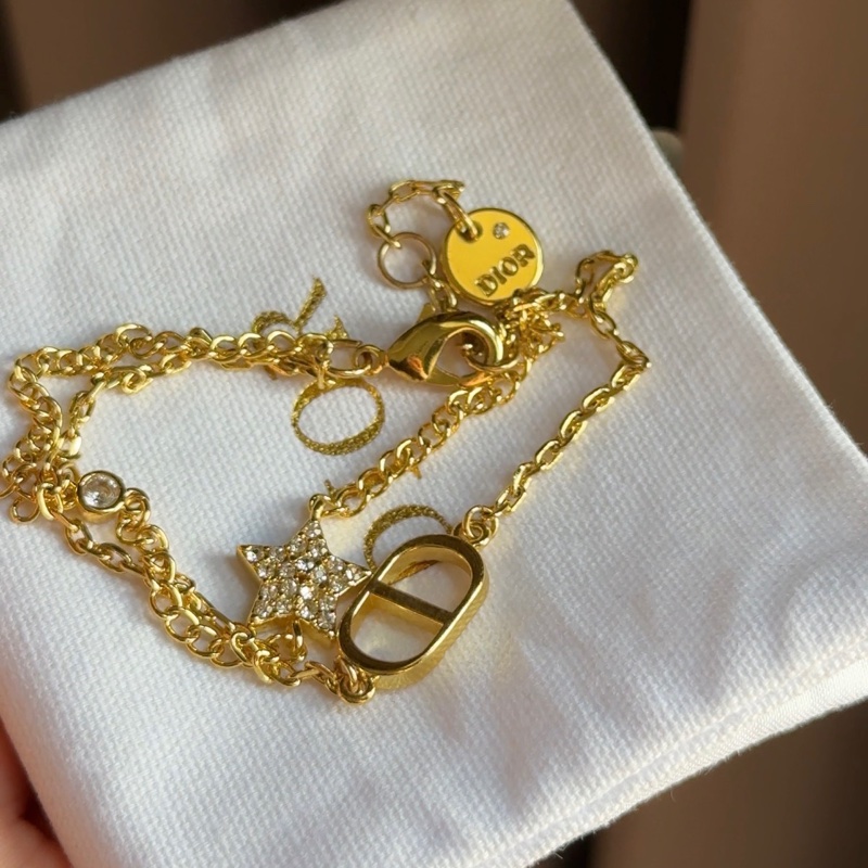 DIOR CD Petit雙層星星手鍊-0