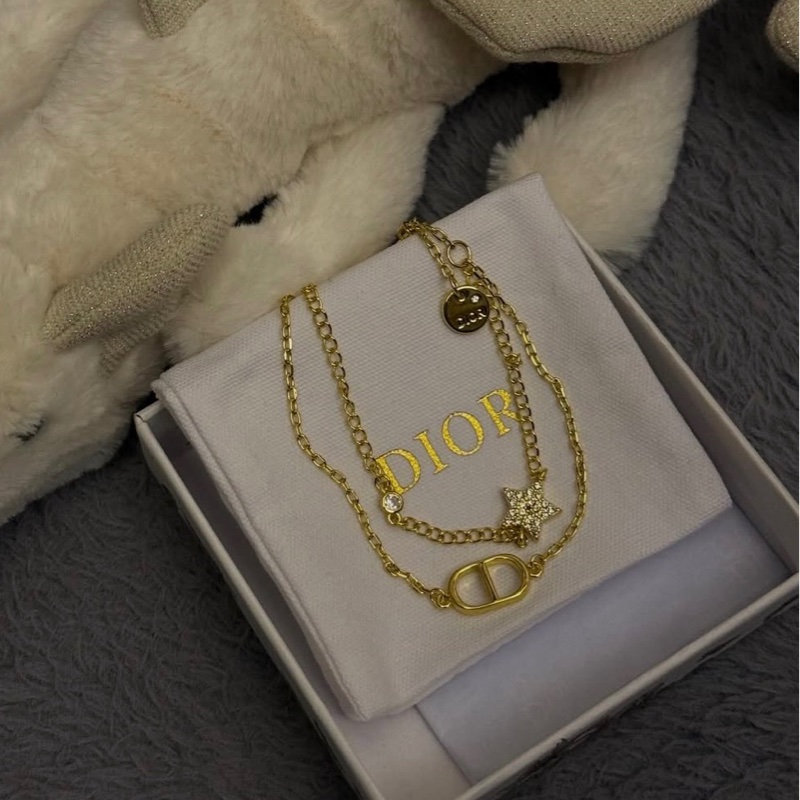 DIOR CD Petit雙層星星手鍊-1