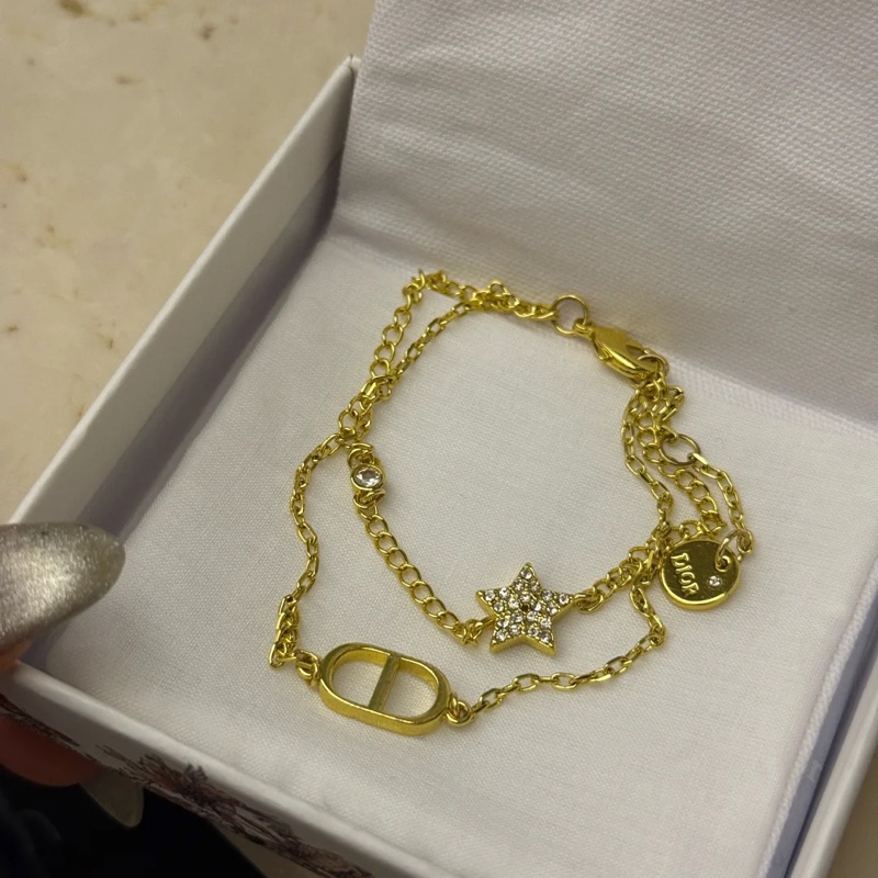 DIOR CD Petit雙層星星手鍊-2