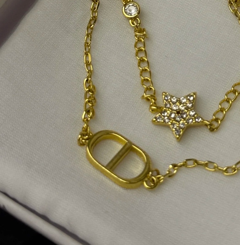 DIOR CD Petit雙層星星手鍊-3