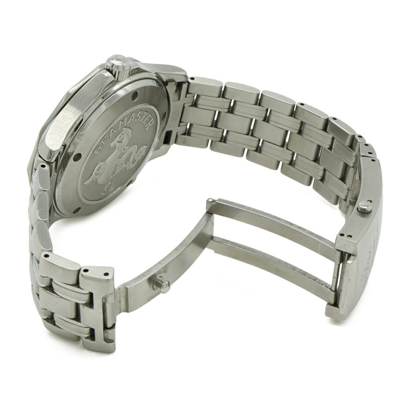 歐米茄海馬系列同軸天文台認證腕錶，300公尺防水，藍色錶盤，男士自動機械腕錶 2220.80-8