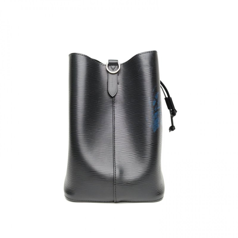 LOUIS VUITTON NÉONOÉ水桶包中6黑色EPI水波紋牛皮銀扣2017肩背包-3