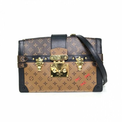 LOUIS VUITTON TrunkClutch軟盒子包拼色PVC晶片肩背包
