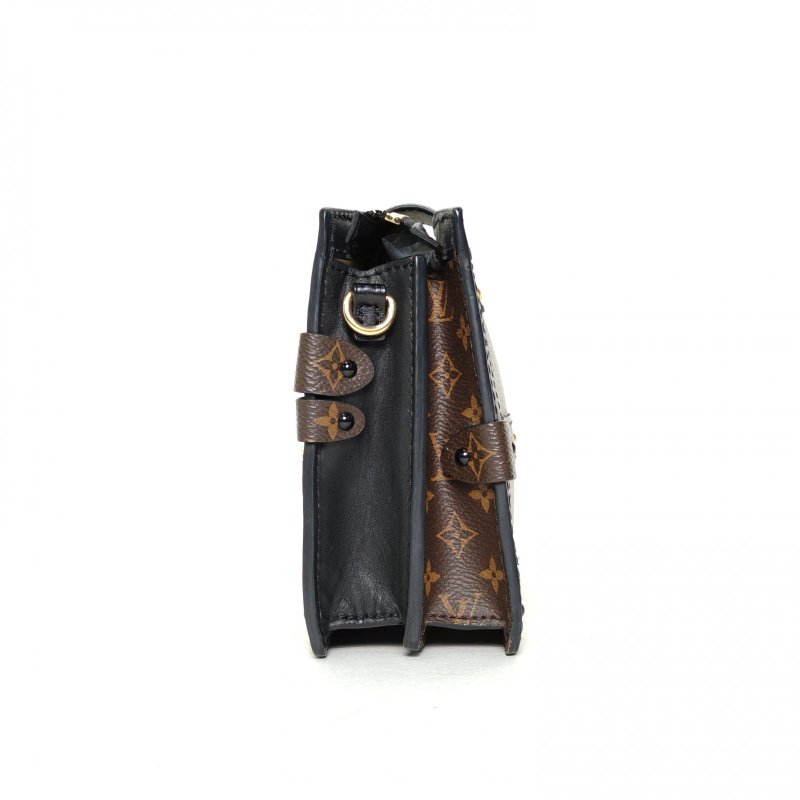 LOUIS VUITTON TrunkClutch軟盒子包拼色PVC晶片肩背包-3