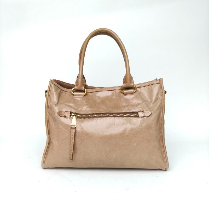 MIU MIU 駝色羊皮單肩包肩背包-2