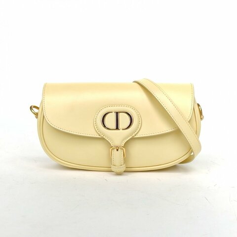 DIOR DiorBobbyEast-West黃色牛皮金扣2021肩背包