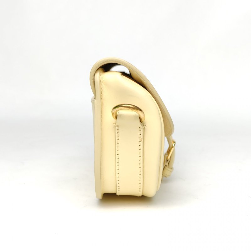 DIOR DiorBobbyEast-West黃色牛皮金扣2021肩背包-3