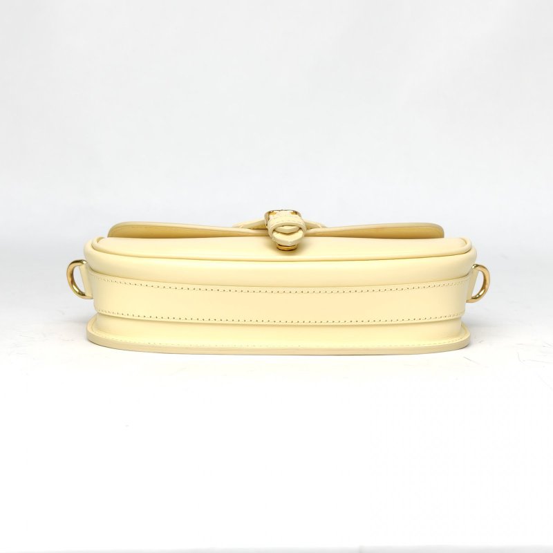 DIOR DiorBobbyEast-West黃色牛皮金扣2021肩背包-4