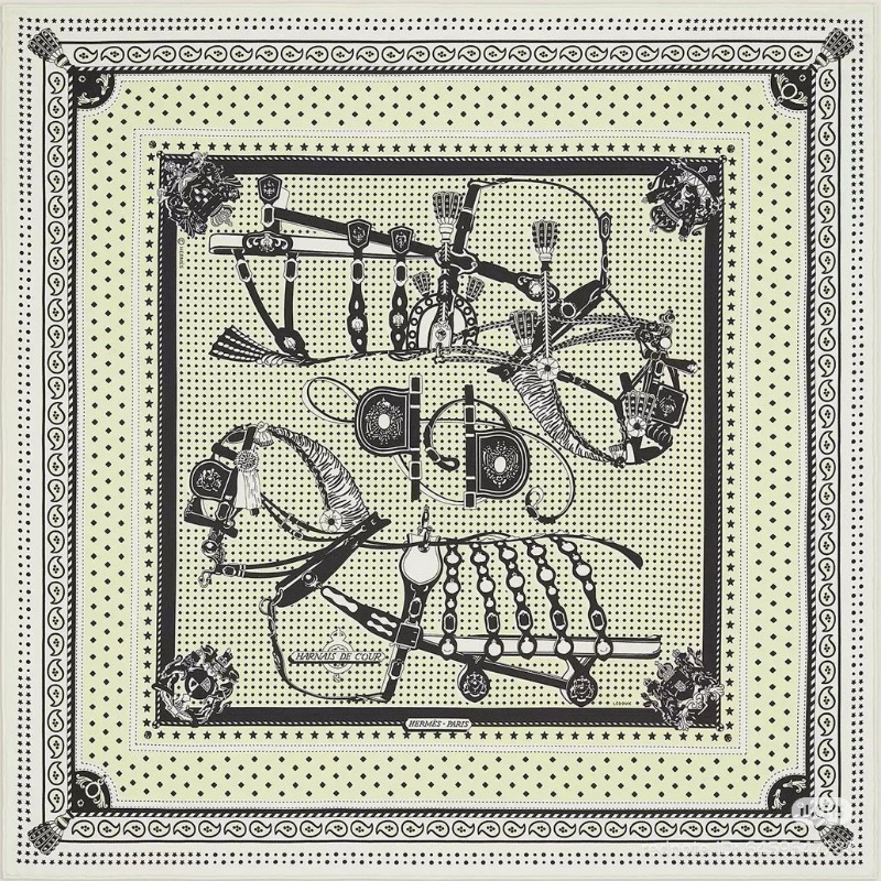 Hermès 全新爆款絲巾-王室鞍具55-2