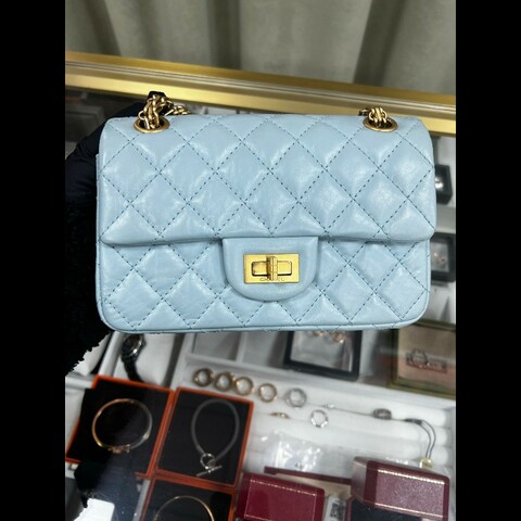 Chanel 2.55大mini
淡藍色