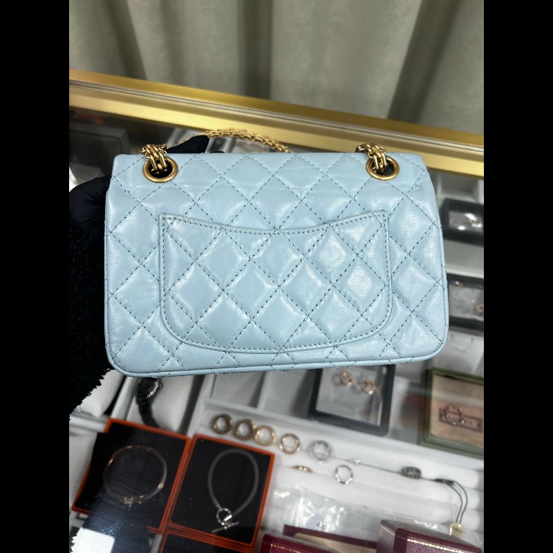 Chanel 2.55大mini
淡藍色-1