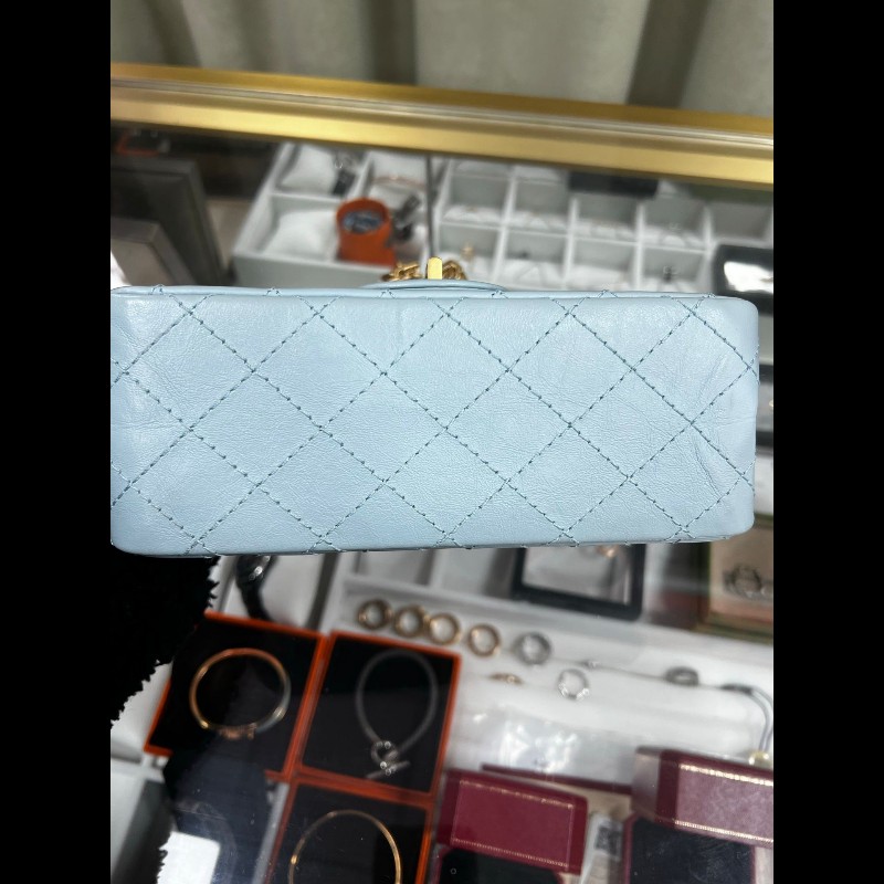 Chanel 2.55大mini
淡藍色-5