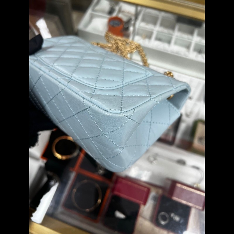Chanel 2.55大mini
淡藍色-8