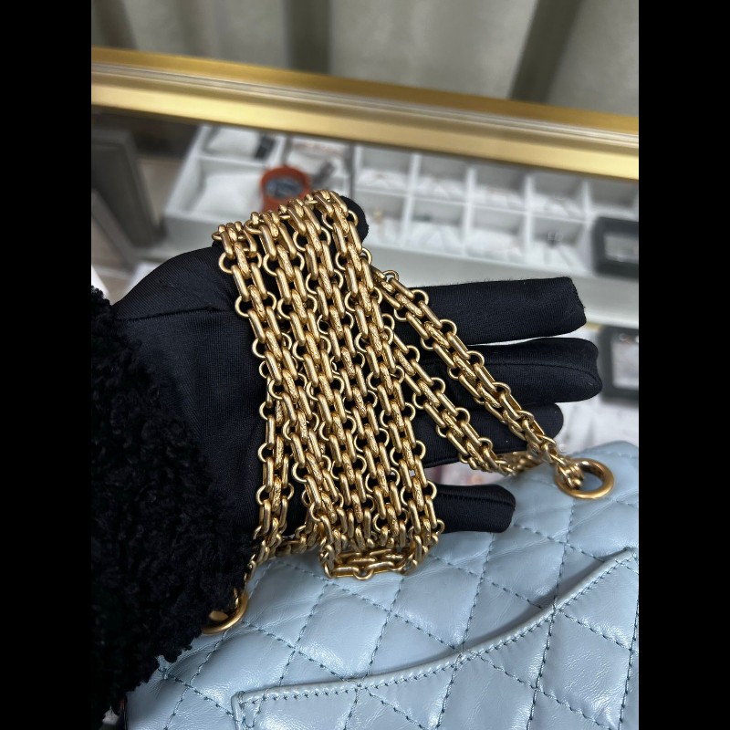 Chanel 2.55大mini
淡藍色-11