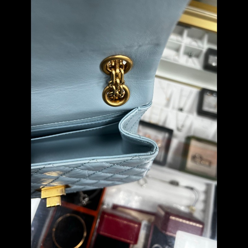 Chanel 2.55大mini
淡藍色-13