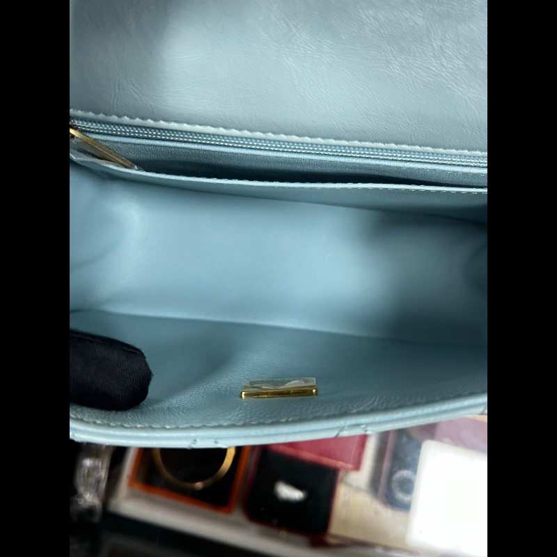 Chanel 2.55大mini
淡藍色-14