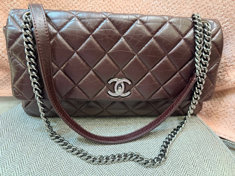 香奈兒 cf 單蓋包～法棍包-1