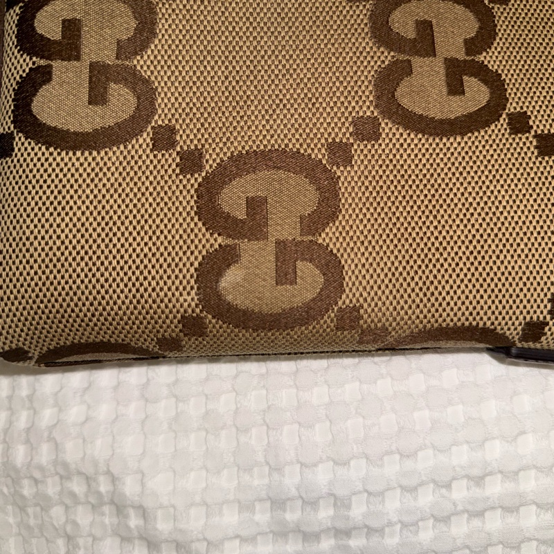 Gucci jumbo gg 緹花 郵差包 斜背 手拿包 兩用-16