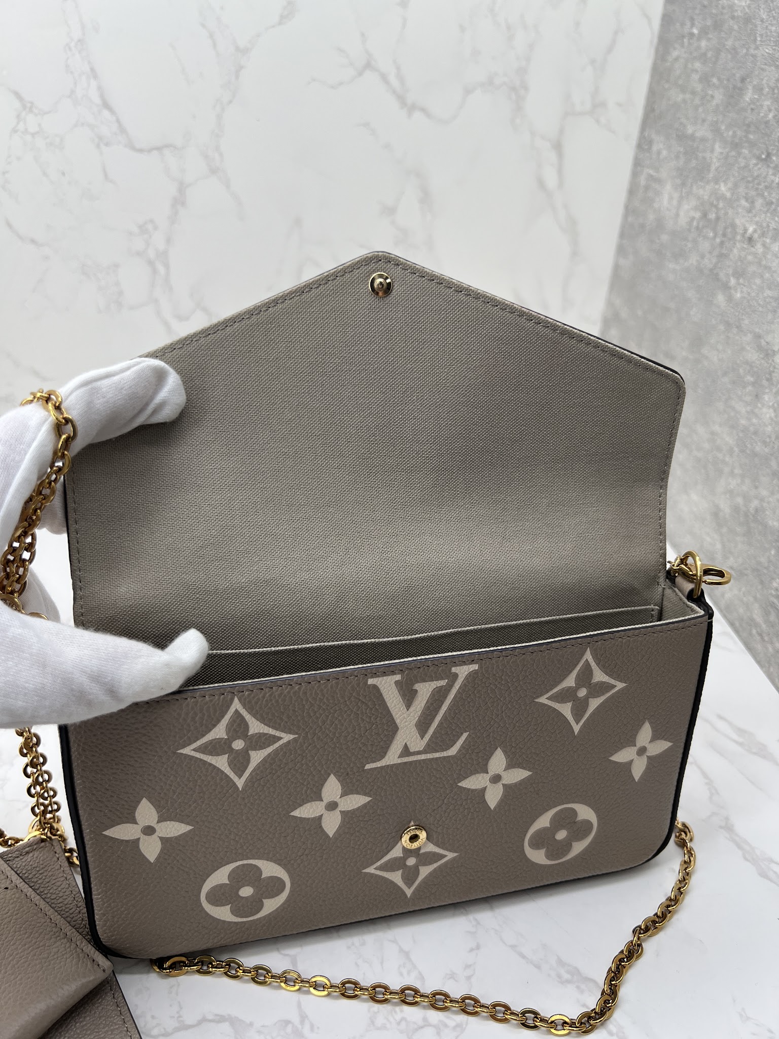 香緹國際精品 斑鳩灰三合一 966-12