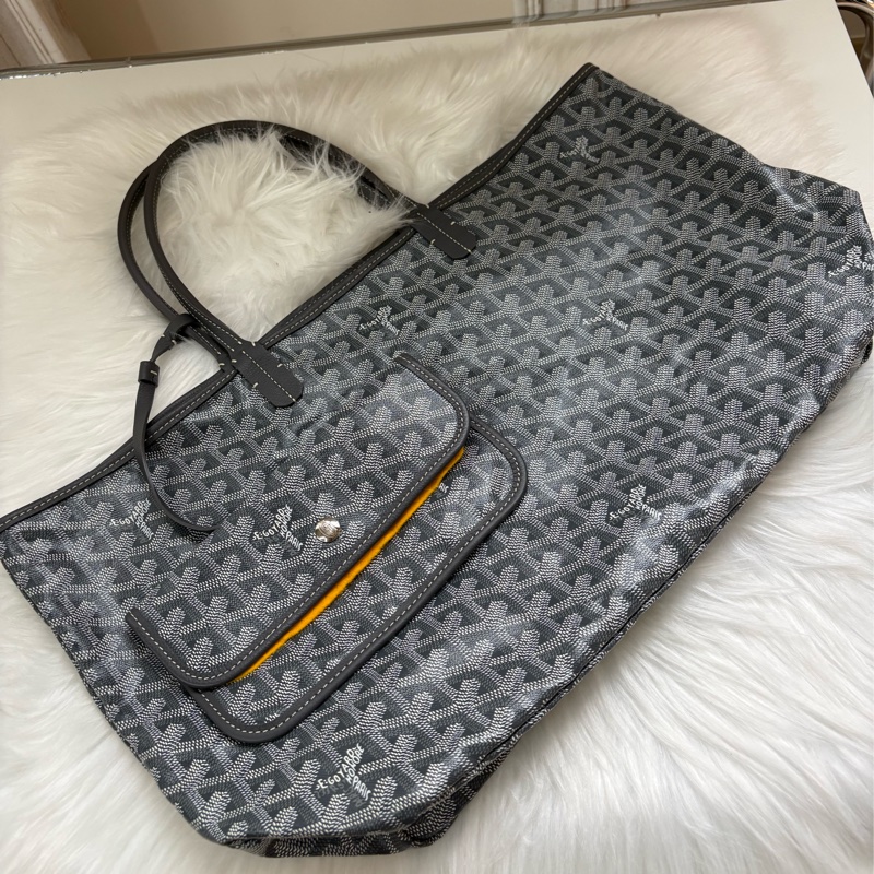 戈雅Goyard Saint Louis PM Tote Bag 托特包 灰色-1