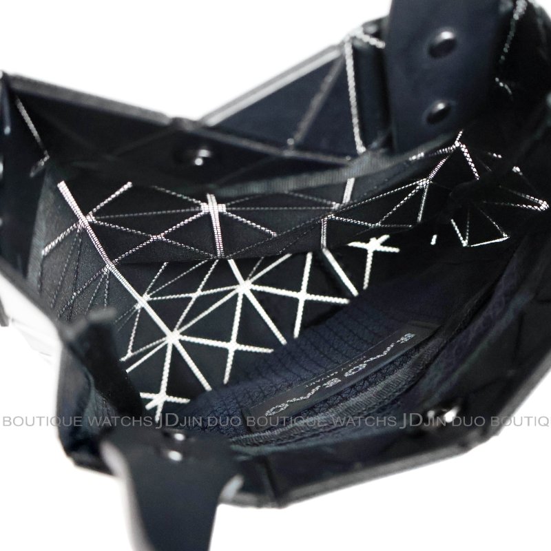 金鐸精品~2519 ISSEY MIYAKE三宅一生 BAO BAO幾何拼接圖案金屬亮銀面迷你手提包 全新品-5