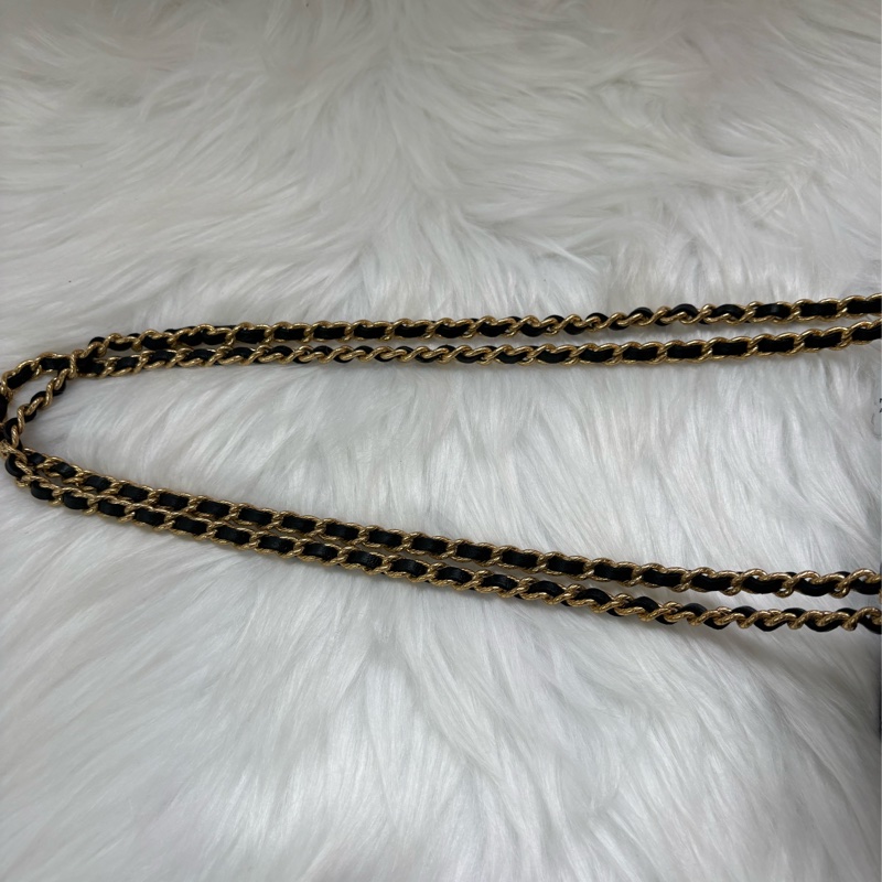 香奈兒Chanel Vanity Case化妝單肩盒子包 黑金色-3