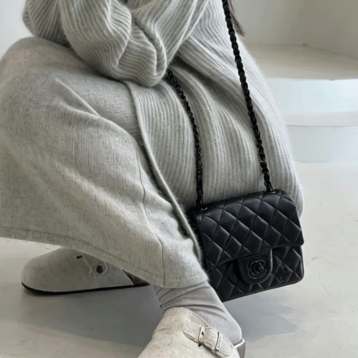 CHANEL香奈兒黑金Leboy25方胖子菱格紋🏵️全新有購證-2