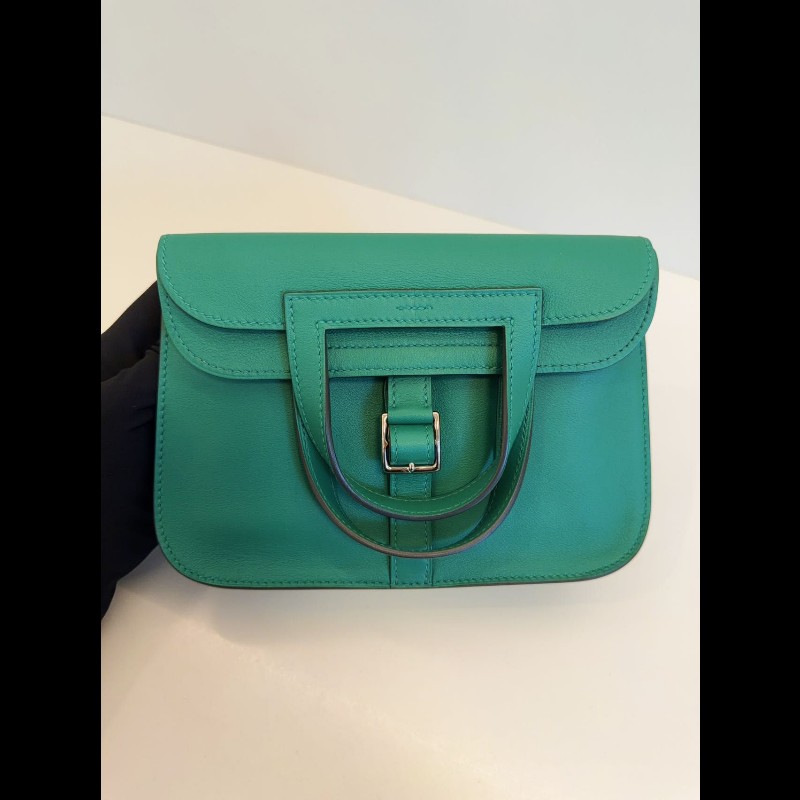 Hermes Mini Halzan 
竹子綠-1