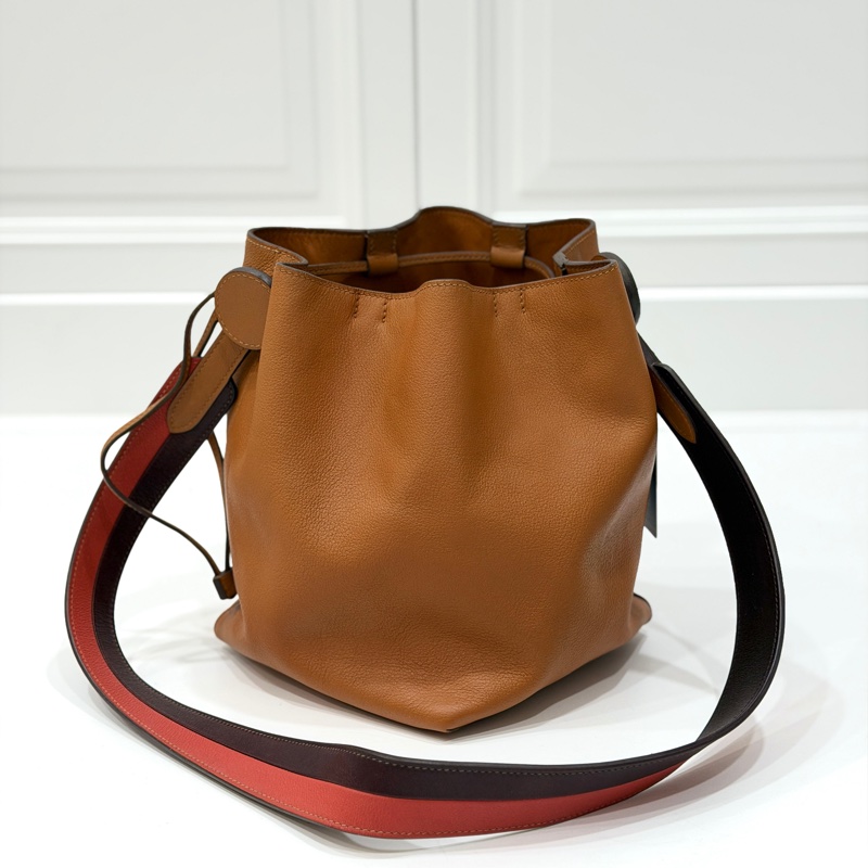 Hermes 愛馬仕 Licol 17 evercolor 棕色 水桶包 斜背包 肩背包 側背包-3