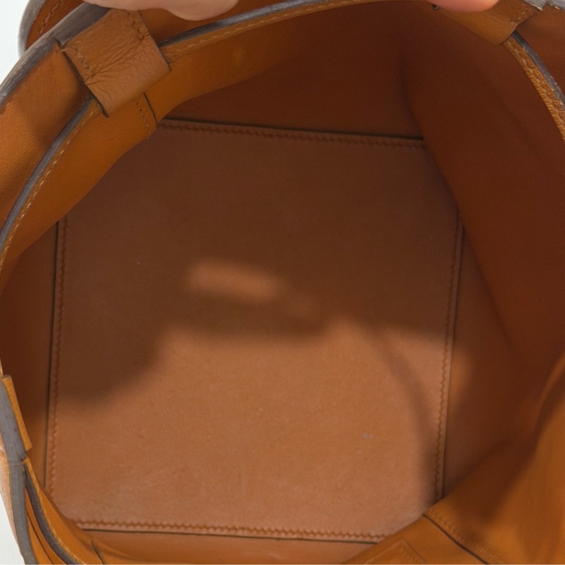 Hermes 愛馬仕 Licol 17 evercolor 棕色 水桶包 斜背包 肩背包 側背包-11